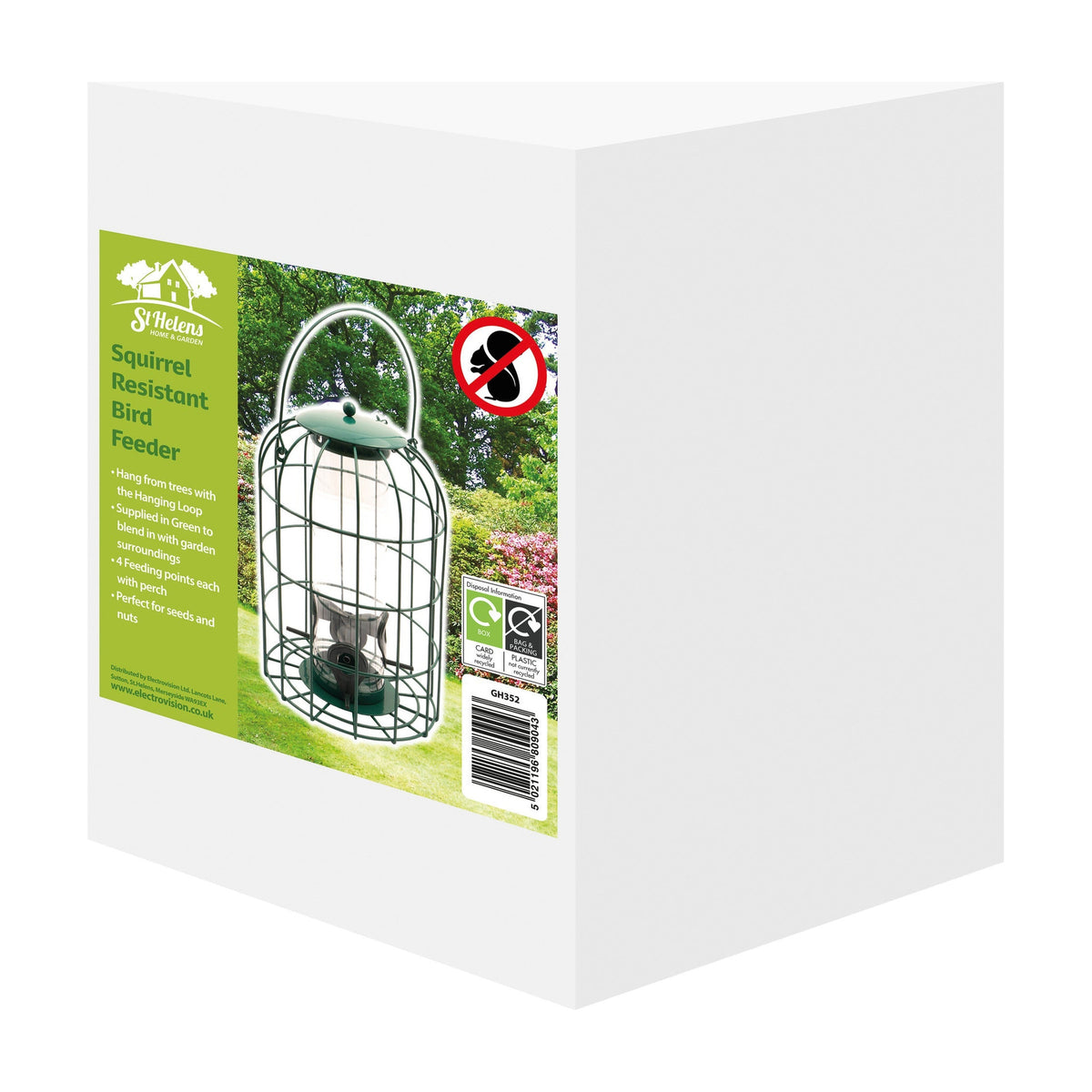 St Helens Home and Garden Squirrel Resistant Bird Feeder_Bird Feeders