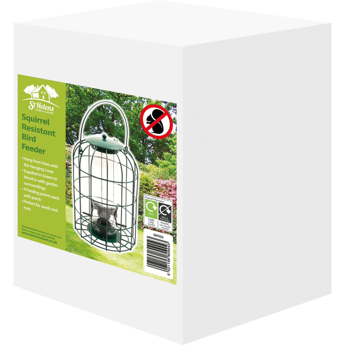 St Helens Home and Garden Squirrel Resistant Bird Feeder_Bird Feeders