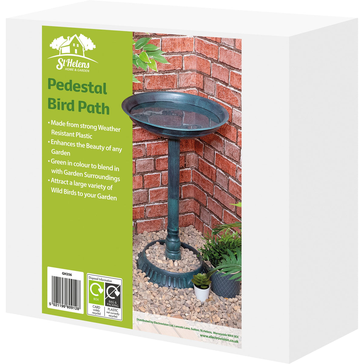 Green Ornamental Garden Bird Bath_Bird Baths