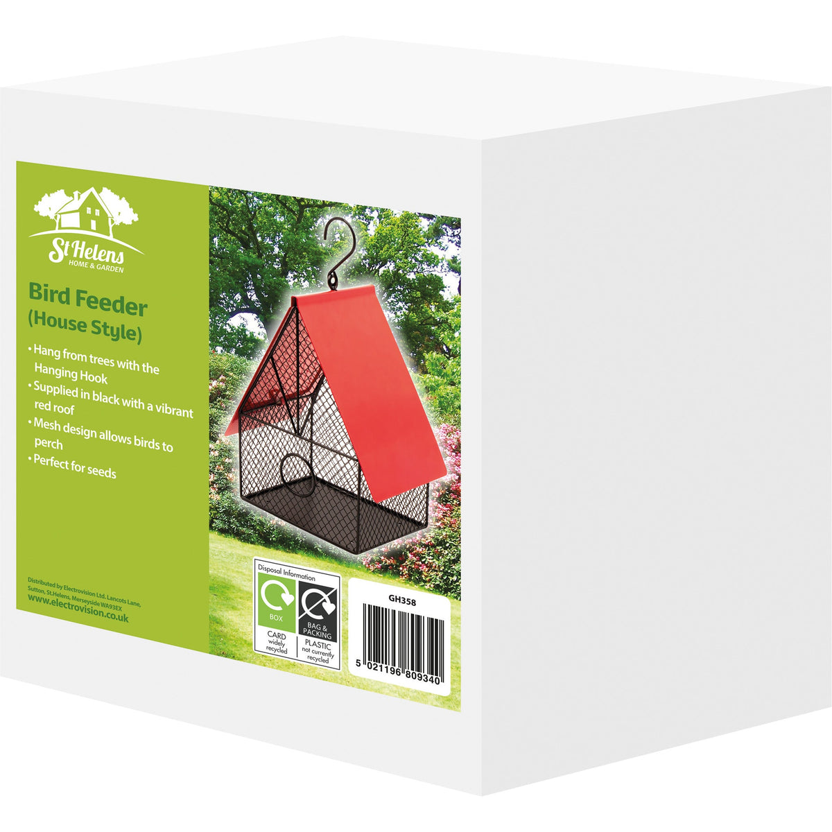 St Helens Home and Garden House Style Bird Feeder_Bird Feeders
