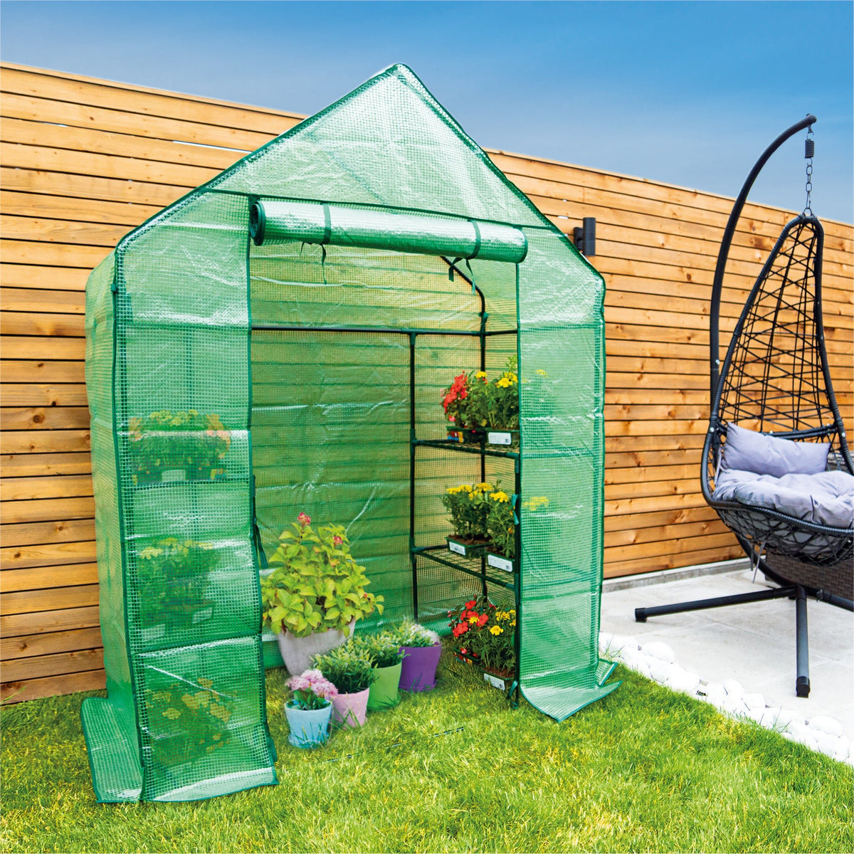 St Helens Home and Garden Walk-In Greenhouse_Grow Bags