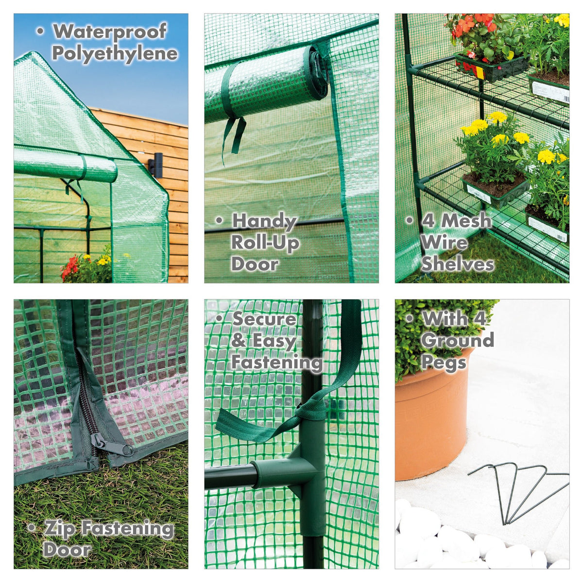 St Helens Home and Garden Walk-In Greenhouse_Grow Bags