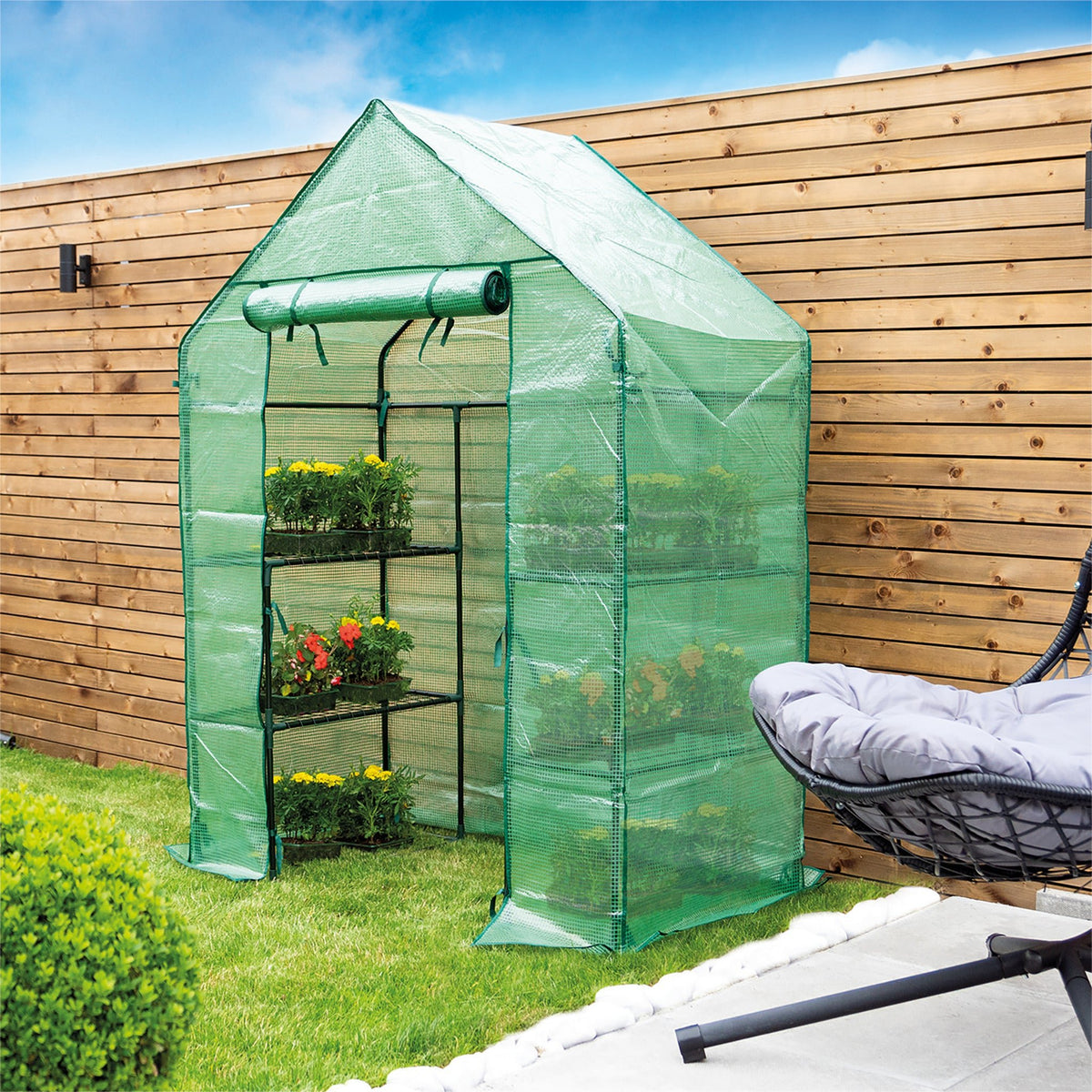 St Helens Home and Garden Walk-In Greenhouse_Grow Bags