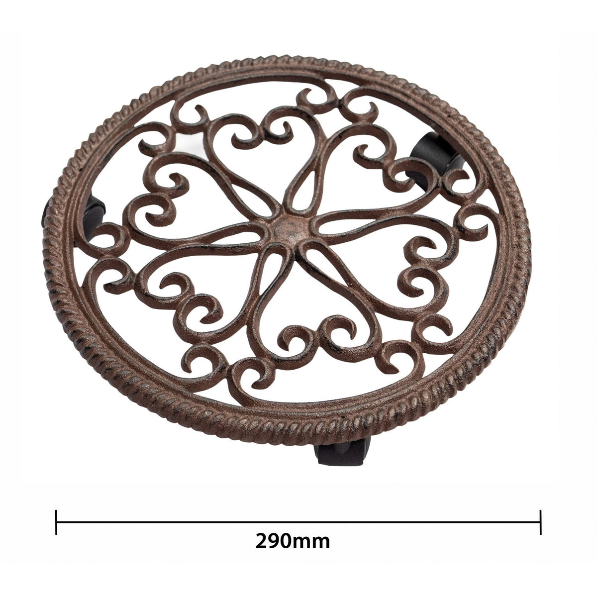 St Helens Home and Garden Cast Iron Flower Pot Mover_Pot Caddies