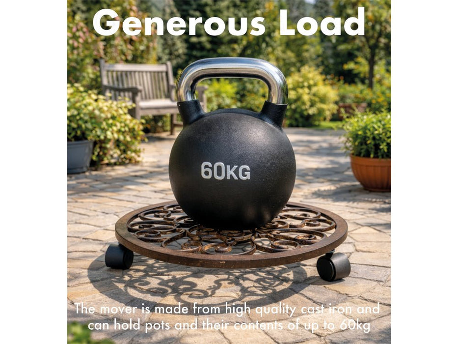 St Helens Home and Garden Flower Pot Mover Victorian Design_Pot Caddies