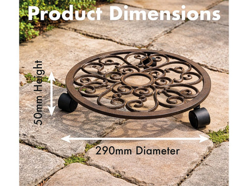 St Helens Home and Garden Flower Pot Mover Victorian Design_Pot Caddies