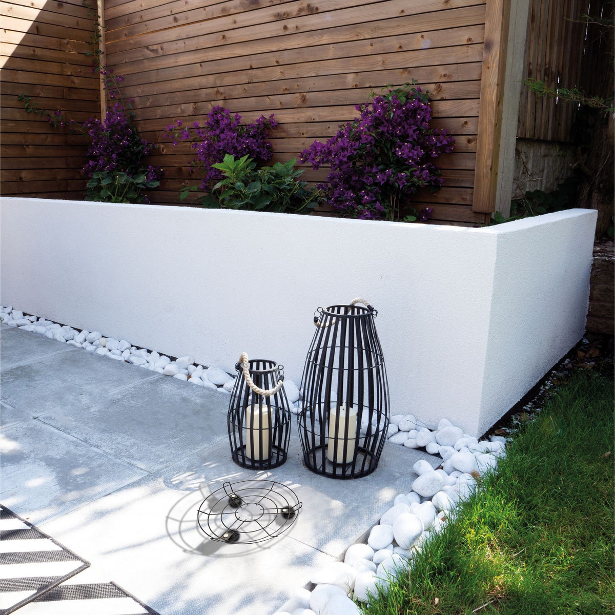 St Helens Home and Garden Flower Steel Pot Mover_Pot Caddies