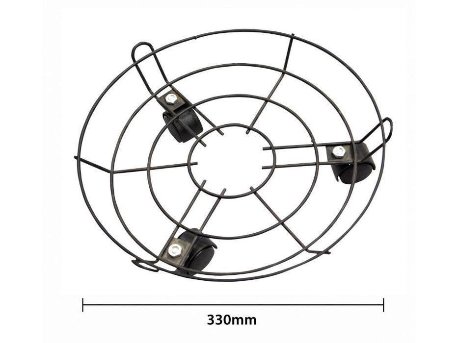 St Helens Home and Garden Flower Steel Pot Mover_Pot Caddies