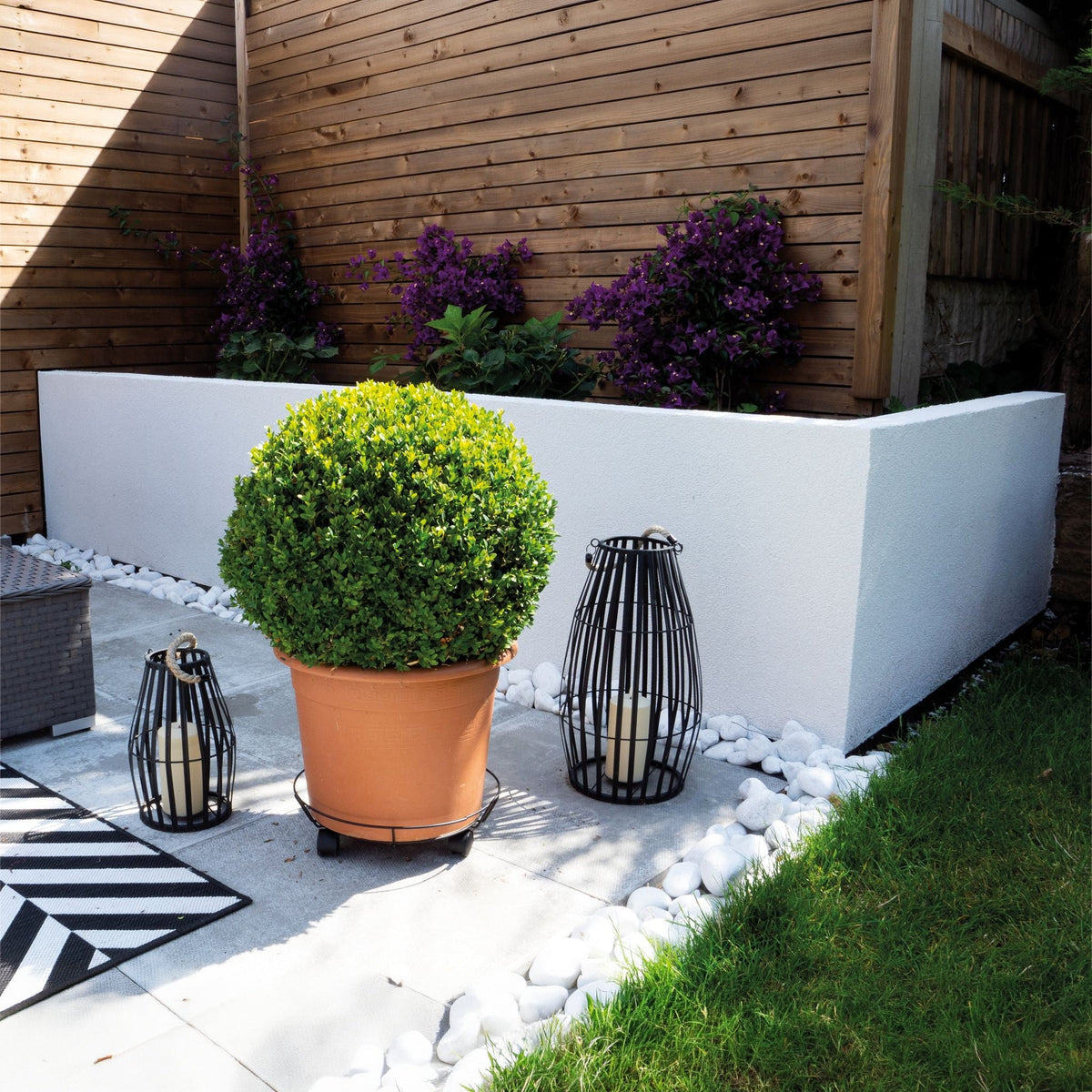 St Helens Home and Garden Flower Steel Pot Mover_Pot Caddies