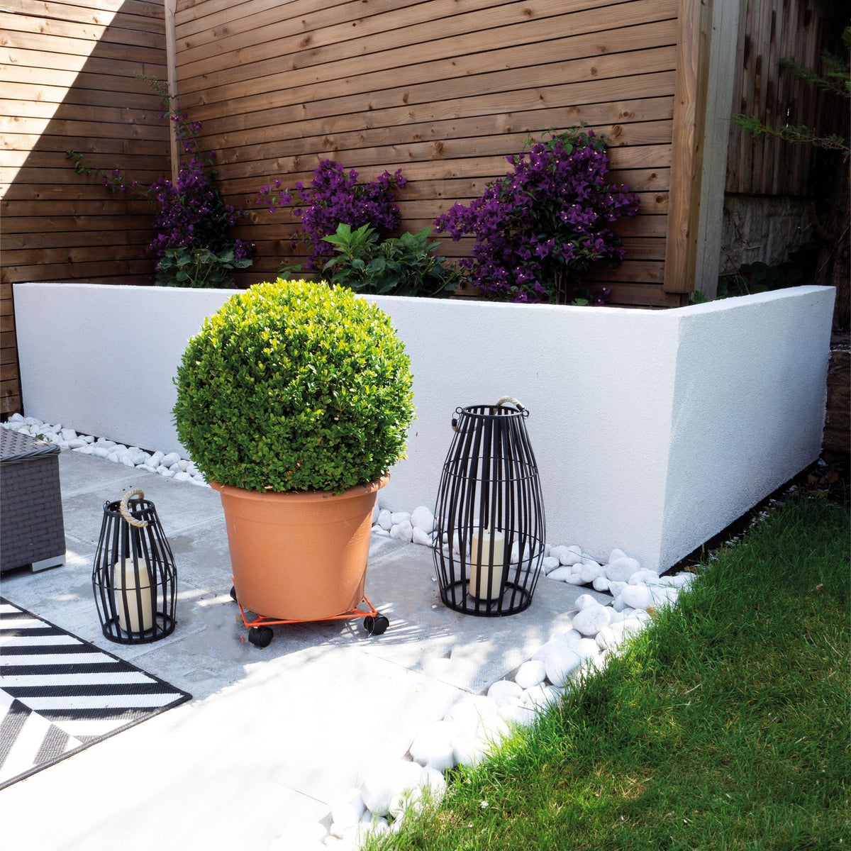 St Helens Home and Garden Square Flower Pot Mover_Pot Caddies