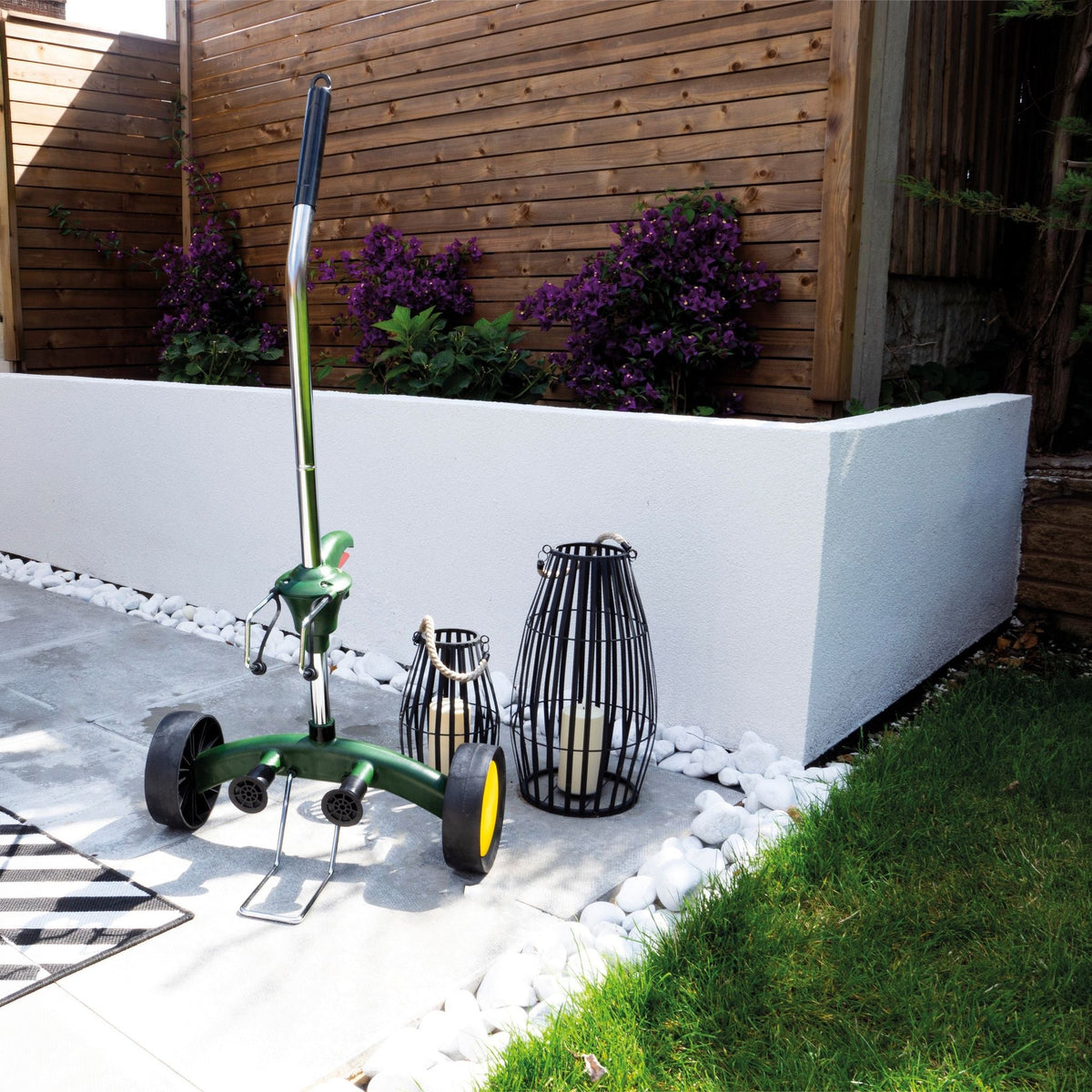 St Helens Home and Garden Wheeled Plant Pot Trolley_Pot Caddies