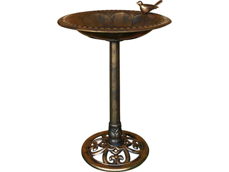 St Helens Bronze Home and Garden Ornamental Free Standing, Weather Resistant, Pedestal style, Easy Assemble Bird Bath_Bird Baths
