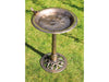 St Helens Bronze Home and Garden Ornamental Free Standing, Weather Resistant, Pedestal style, Easy Assemble Bird Bath_Bird Baths