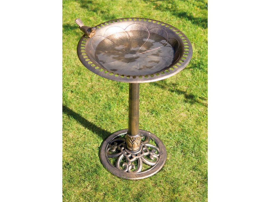 St Helens Bronze Home and Garden Ornamental Free Standing, Weather Resistant, Pedestal style, Easy Assemble Bird Bath_Bird Baths