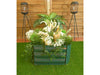 St Helens Home and Garden Metal Raised Garden Bed, Square Green_Planters