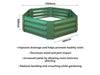 St Helens Home and Garden Metal Raised Garden Bed, Hexagon Green_Planters