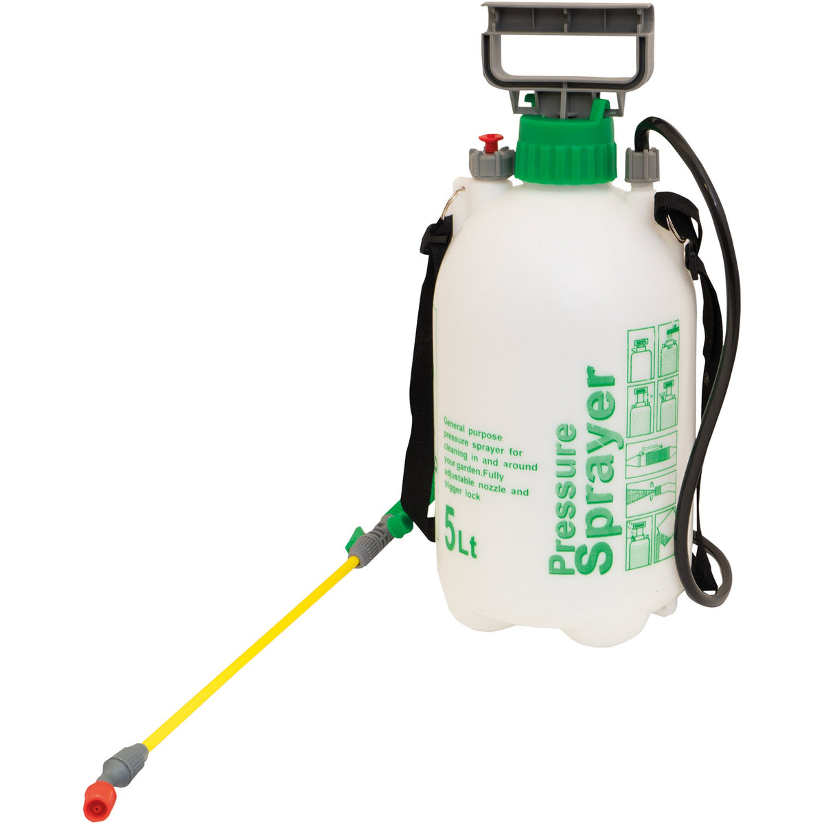 St Helens Home and Garden 5L Pump Action Pressure Sprayer_Weed Control