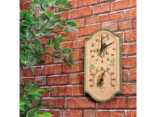 Owl Design Indoor /Outdoor Clock and Thermometer_Clocks