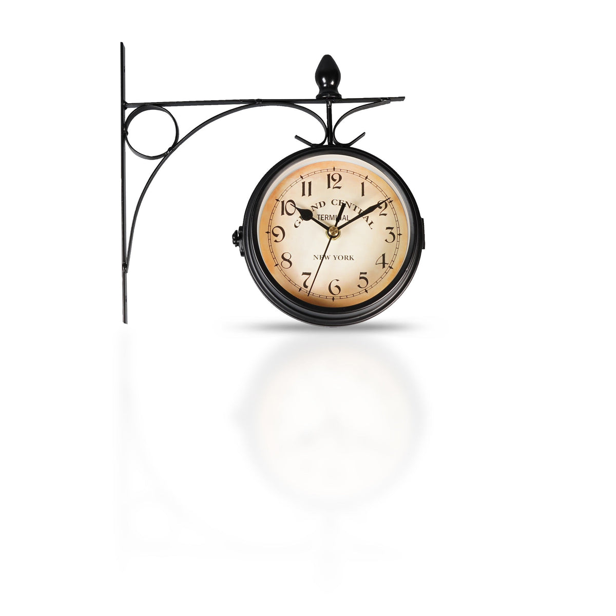 Double-Sided Vintage Outdoor Station Clock - Wall Mounted_Clocks
