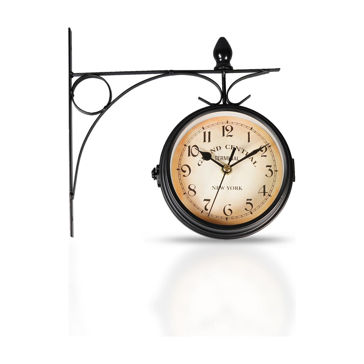 Double-Sided Vintage Outdoor Station Clock - Wall Mounted_Clocks