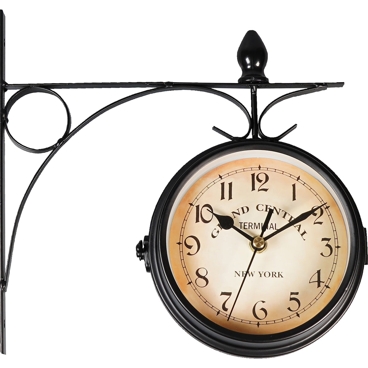 Double-Sided Vintage Outdoor Station Clock - Wall Mounted_Clocks