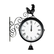 Double-Sided Vintage Outdoor Station Clock - Wall Mounted_Clocks