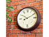 Garden Vintage Design 15" Outdoor and Indoor Clock with Thermometer and Hygrometer_Clocks