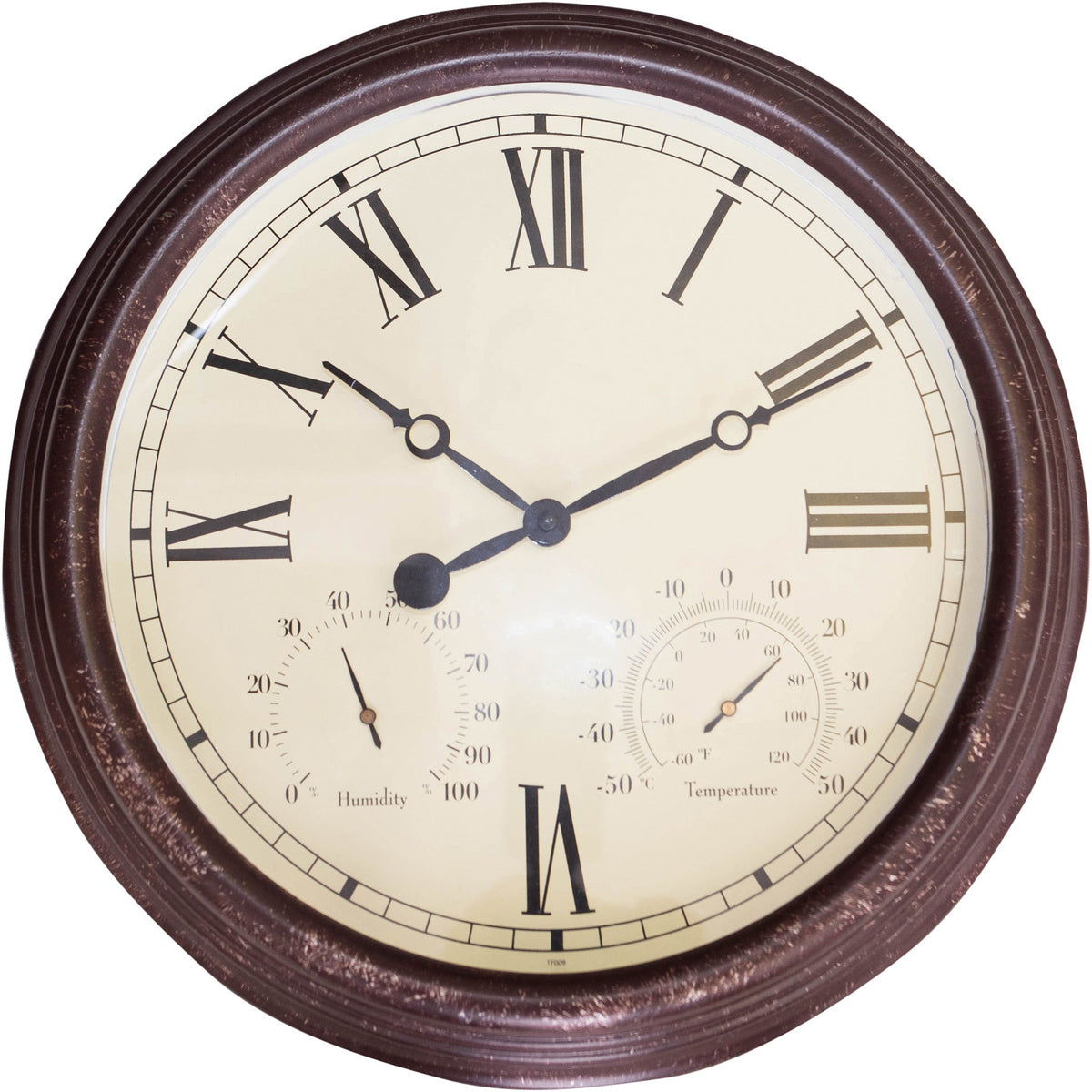 Garden Vintage Outdoor Wall Clock with Thermometer & Hygrometer_Clocks