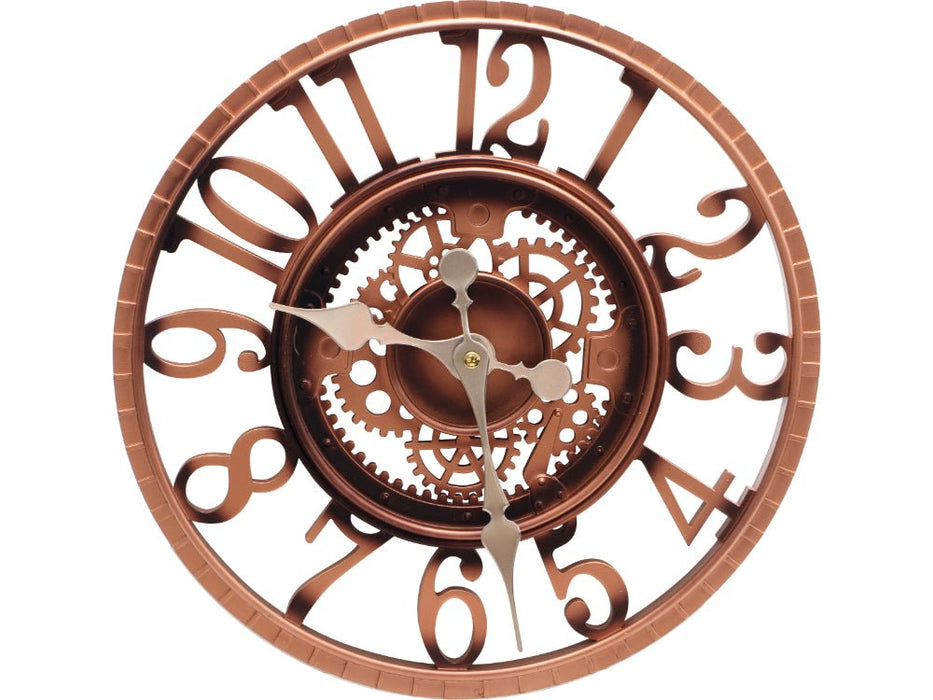 Vintage Open Face Bronze Design 12" Outdoor and Indoor Clock_Clocks