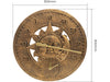 Vintage Sun and Moon Clock and Thermometer 30cm / 12"_Clocks