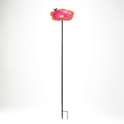 Red Flower Garden Bird Bath_Bird Baths