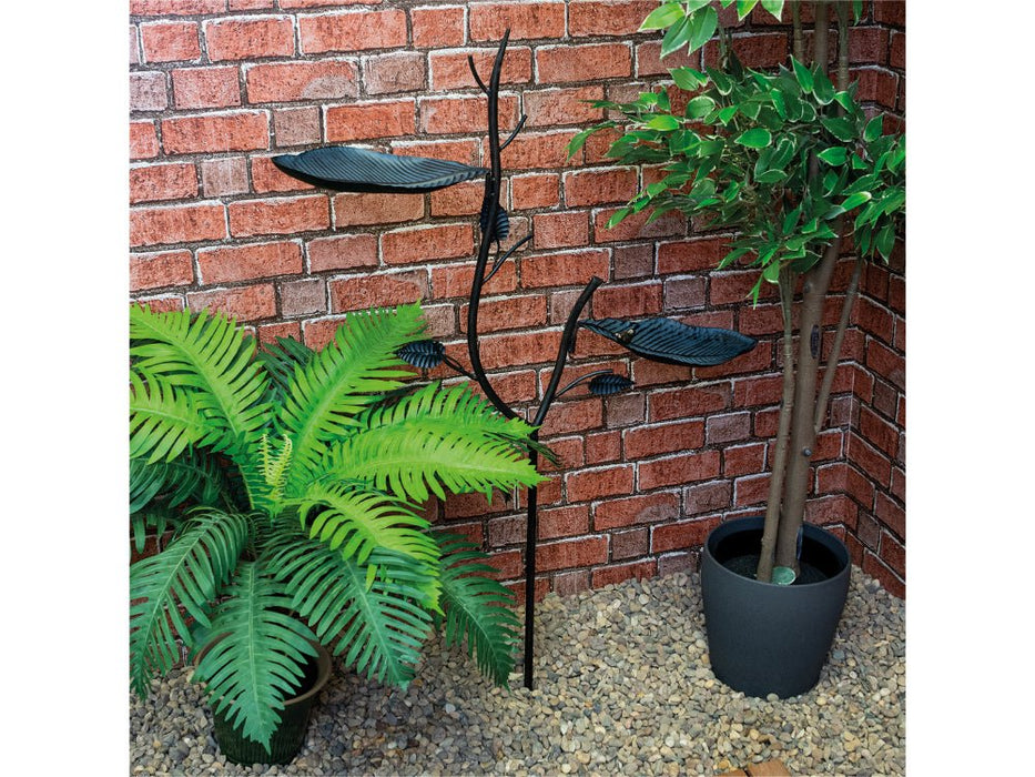 St Helens Leafs & Branches Home and Garden Ornamental Free Standing, Weather Resistant, Easy Assemble Bird Bath and Feeder_Bird Baths