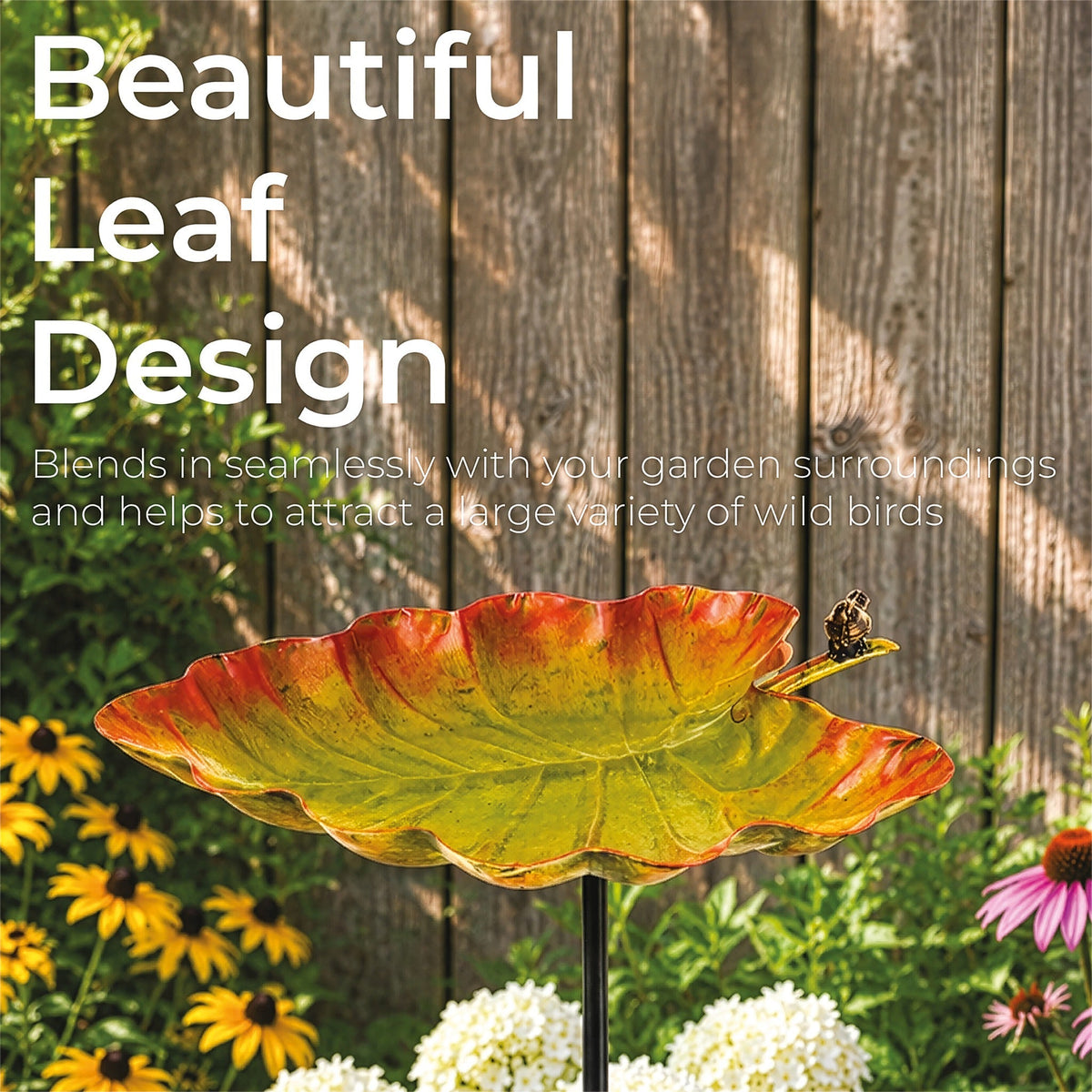 Leaf Design Garden Bird Bath_Bird Baths