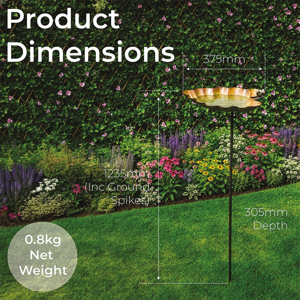 Leaf Design Garden Bird Bath_Bird Baths