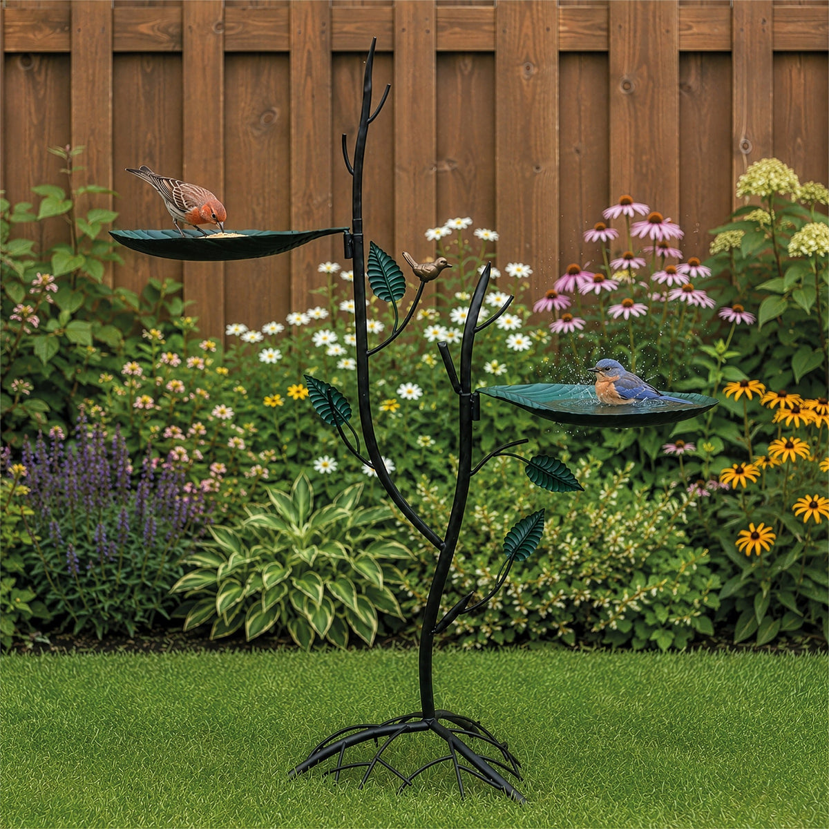 Leaf & Roots Garden Bird Bath_Bird Baths