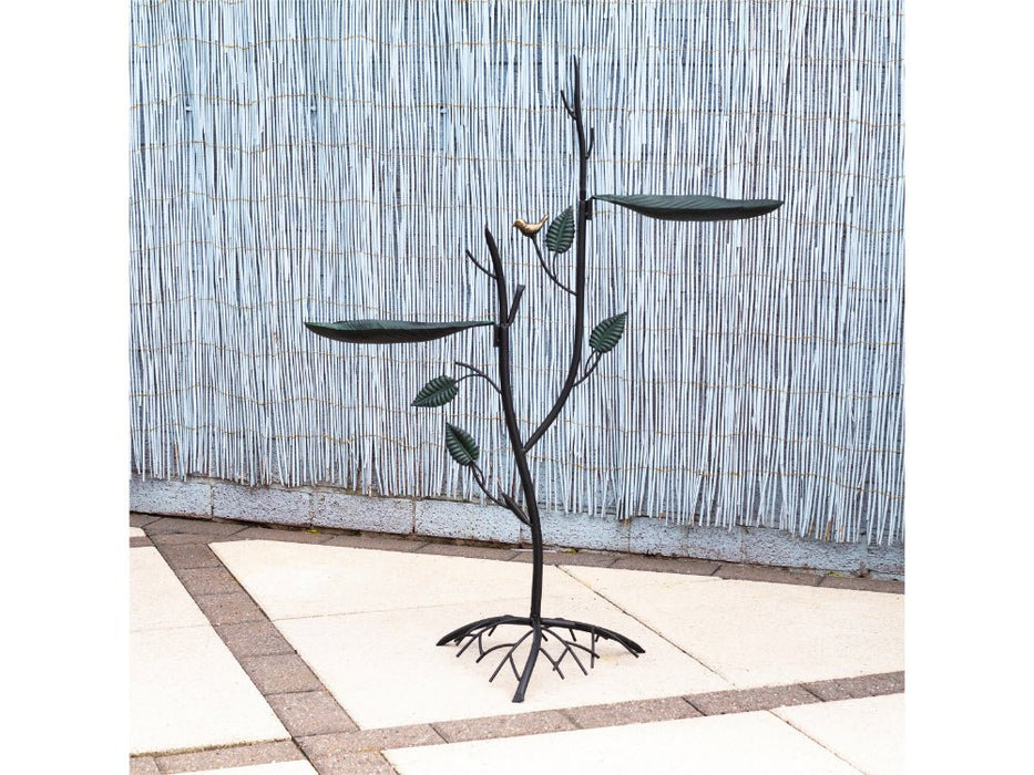 St Helens Leafs & Roots Home and Garden Ornamental Free Standing, Weather Resistant, Easy Assemble Bird Bath and Feeder_Bird Baths