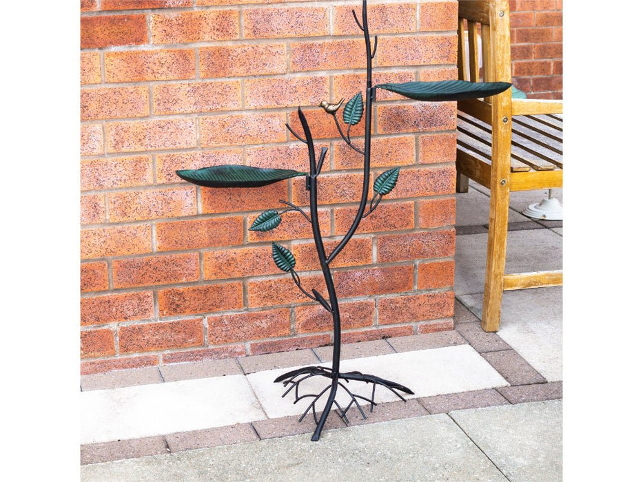 St Helens Leafs & Roots Home and Garden Ornamental Free Standing, Weather Resistant, Easy Assemble Bird Bath and Feeder_Bird Baths