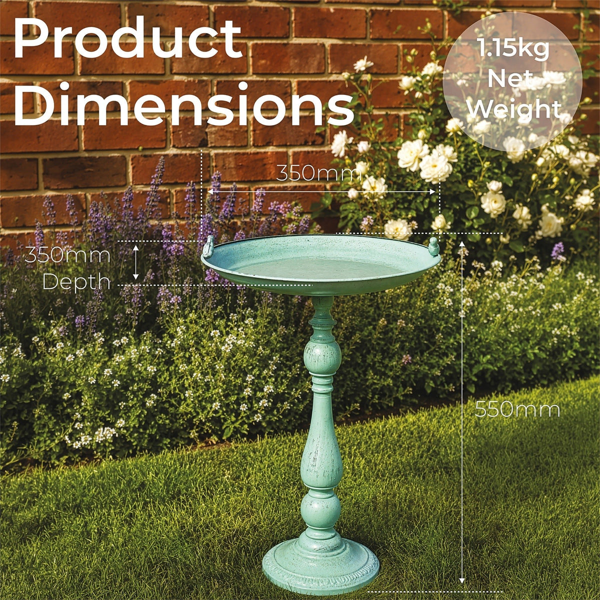 Patina Green Garden Bird Bath_Bird Baths