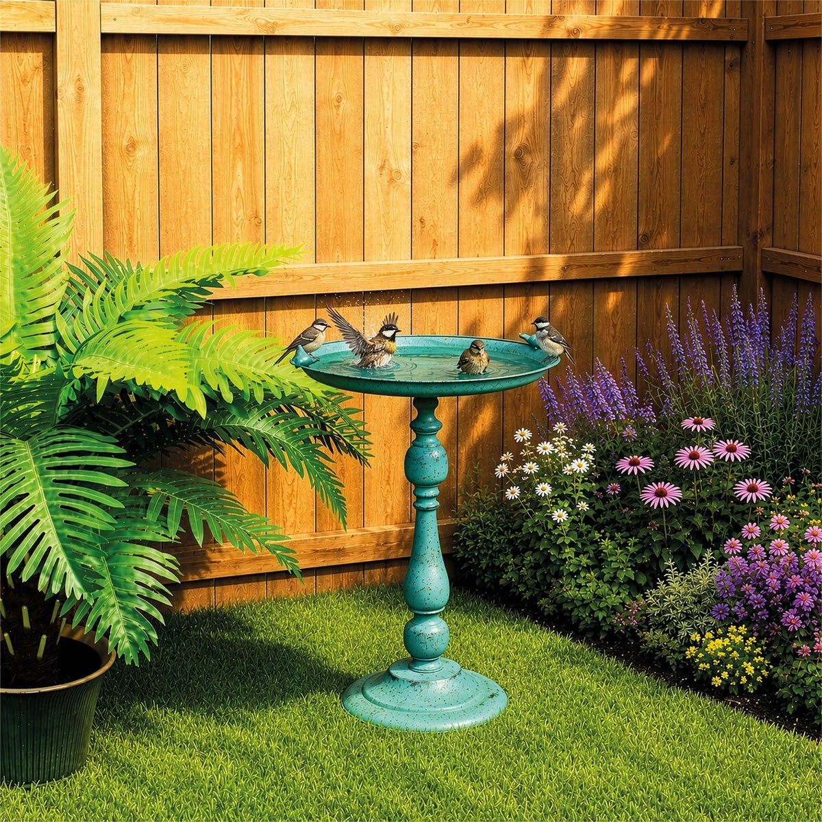Patina Green Garden Bird Bath_Bird Baths