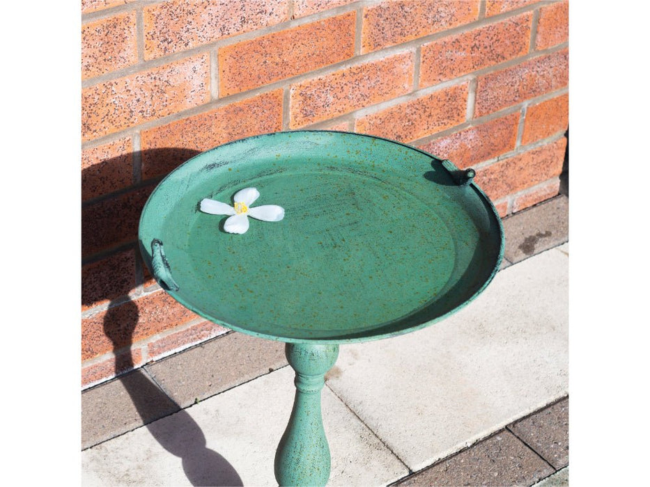 St Helens Patina Green Home and Garden Ornamental Free Standing, Weather Resistant, Pedestal Style, Easy Assemble Bird Bath_Bird Baths