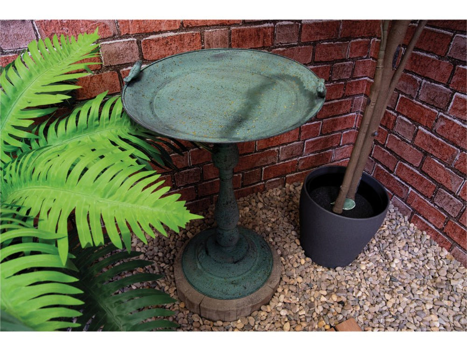 St Helens Patina Green Home and Garden Ornamental Free Standing, Weather Resistant, Pedestal Style, Easy Assemble Bird Bath_Bird Baths