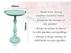 St Helens Patina Green Home and Garden Ornamental Free Standing, Weather Resistant, Pedestal Style, Easy Assemble Bird Bath_Bird Baths