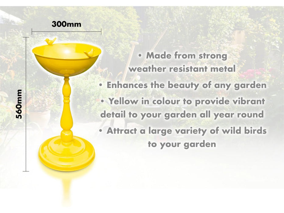 St Helens Small Bird Home and Garden Ornamental Free Standing, Weather Resistant, Pedestal Style, Easy Assemble Bird Bath_Bird Baths