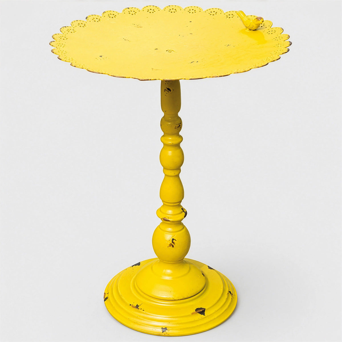 St Helens Yellow Home and Garden Ornamental Free Standing, Weather Resistant, Pedestal Style, Easy Assemble Bird Feeder_Bird Feeders