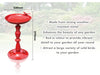 St Helens Red Home and Garden Ornamental Free Standing, Weather Resistant, Pedestal Style, Easy Assemble Bird Bath_Bird Baths