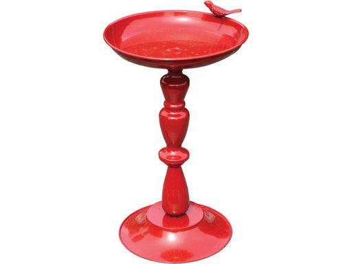 St Helens Red Home and Garden Ornamental Free Standing, Weather Resistant, Pedestal Style, Easy Assemble Bird Bath_Bird Baths