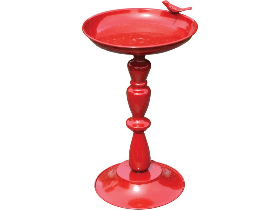 St Helens Red Home and Garden Ornamental Free Standing, Weather Resistant, Pedestal Style, Easy Assemble Bird Bath_Bird Baths
