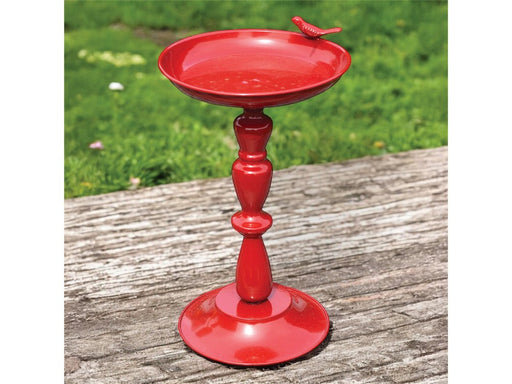 St Helens Red Home and Garden Ornamental Free Standing, Weather Resistant, Pedestal Style, Easy Assemble Bird Bath_Bird Baths