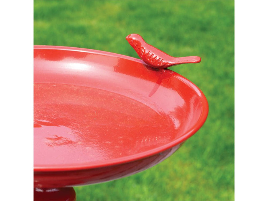 St Helens Red Home and Garden Ornamental Free Standing, Weather Resistant, Pedestal Style, Easy Assemble Bird Bath_Bird Baths
