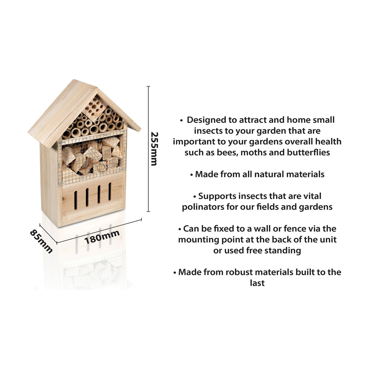 St Helens Home and Garden Wood Insect House_Bird Boxes & Insect Houses